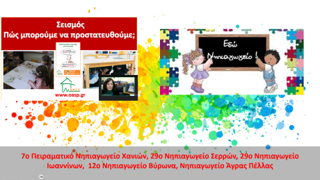 Ομιλία σε μαθητές Νηπιαγωγείων, Χανιά – Σέρρες – Ιωάννινα – Βύρωνας – Άγρας Πέλλας,  10/02/2025