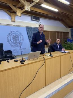 Ενημερωτική Εκδήλωση για το έργο «Πρωτοβάθμιος Προσεισμικός Έλεγχος Κτιρίων», Μεσολόγγι, 24/2/2025