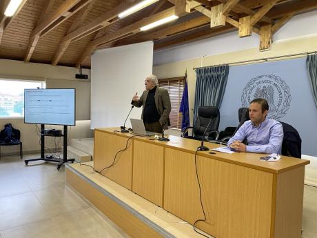 Ενημερωτική Εκδήλωση για το έργο «Πρωτοβάθμιος Προσεισμικός Έλεγχος Κτιρίων», Μεσολόγγι, 24/2/2025