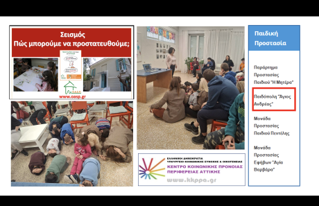 Σεμινάριο για εργαζόμενους και παιδιά στην Παιδόπολη «Άγιος Ανδρέας», Άλιμος, 16/04/2026